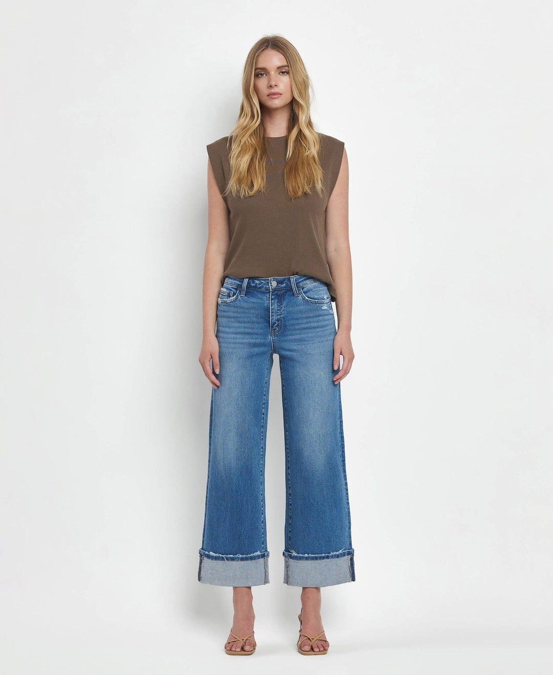 MOORELAND HR CUFFED WIDE LEG