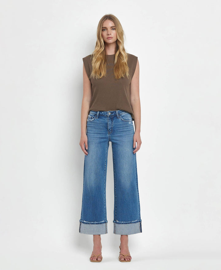 MOORELAND HR CUFFED WIDE LEG