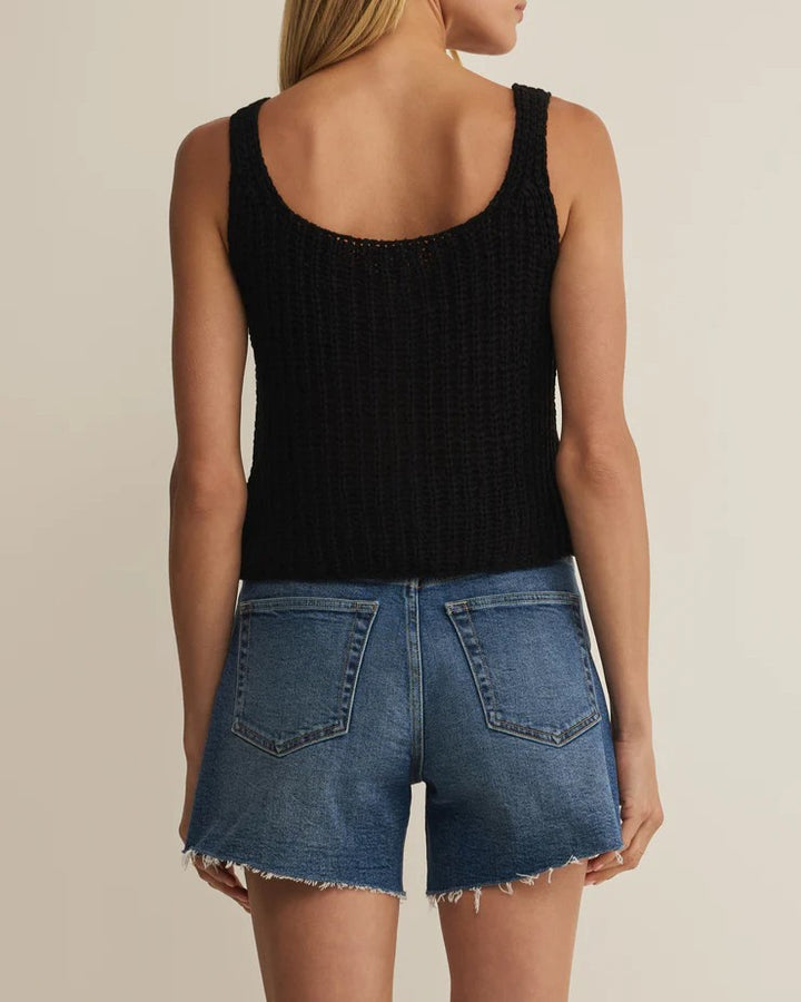 Tate Lace Up Sweater Top