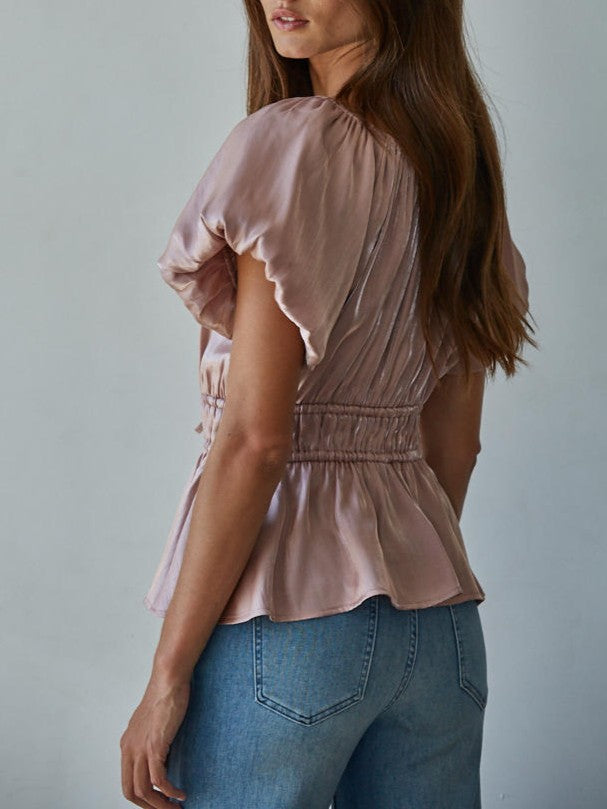 Belle Ribbon Tie Top