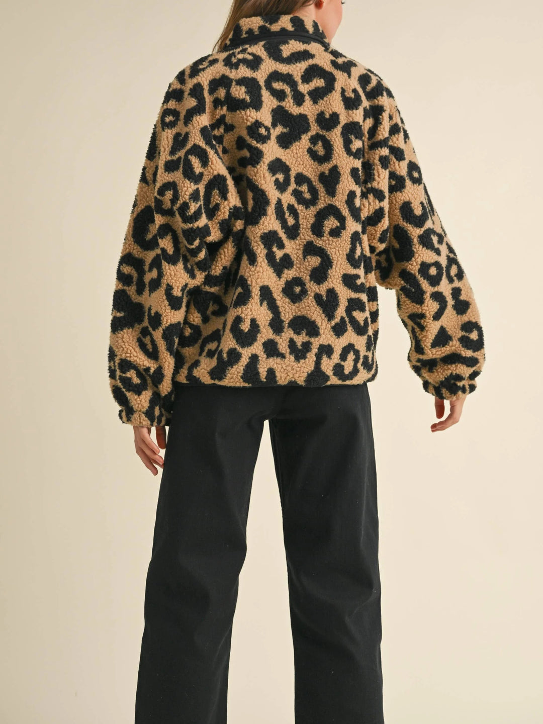 Leopard Sherpa Jacket