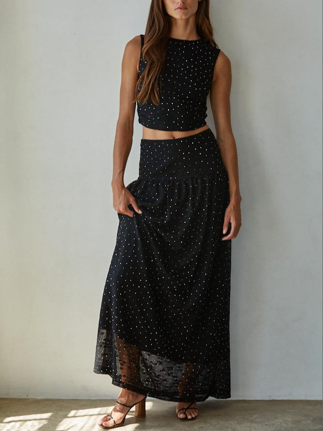 Gala Beaded Glimmer Top