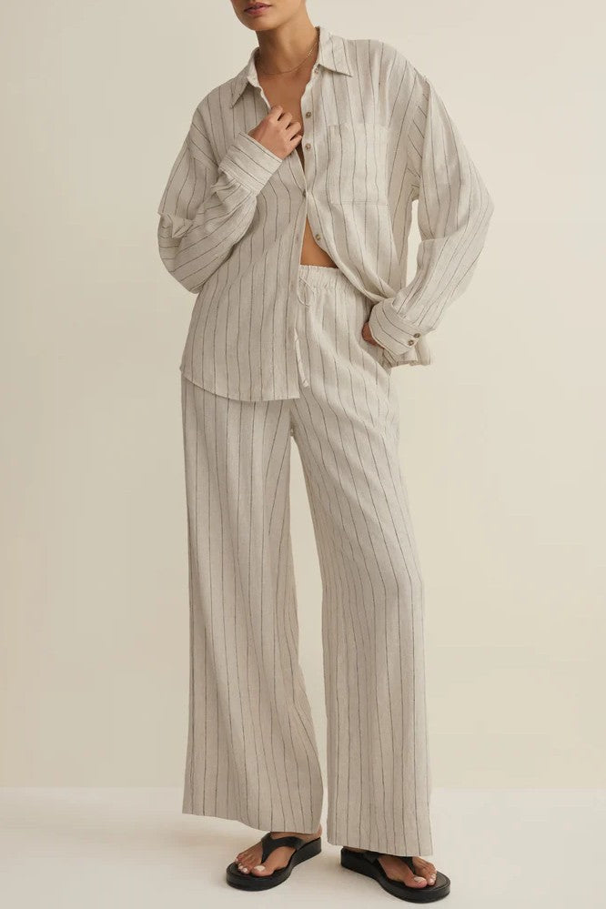Henri Striped Wide Leg Pant