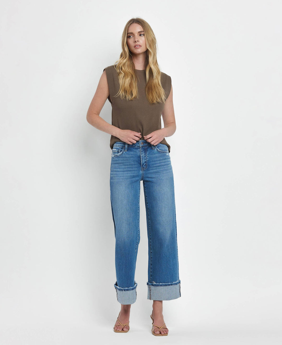 MOORELAND HR CUFFED WIDE LEG