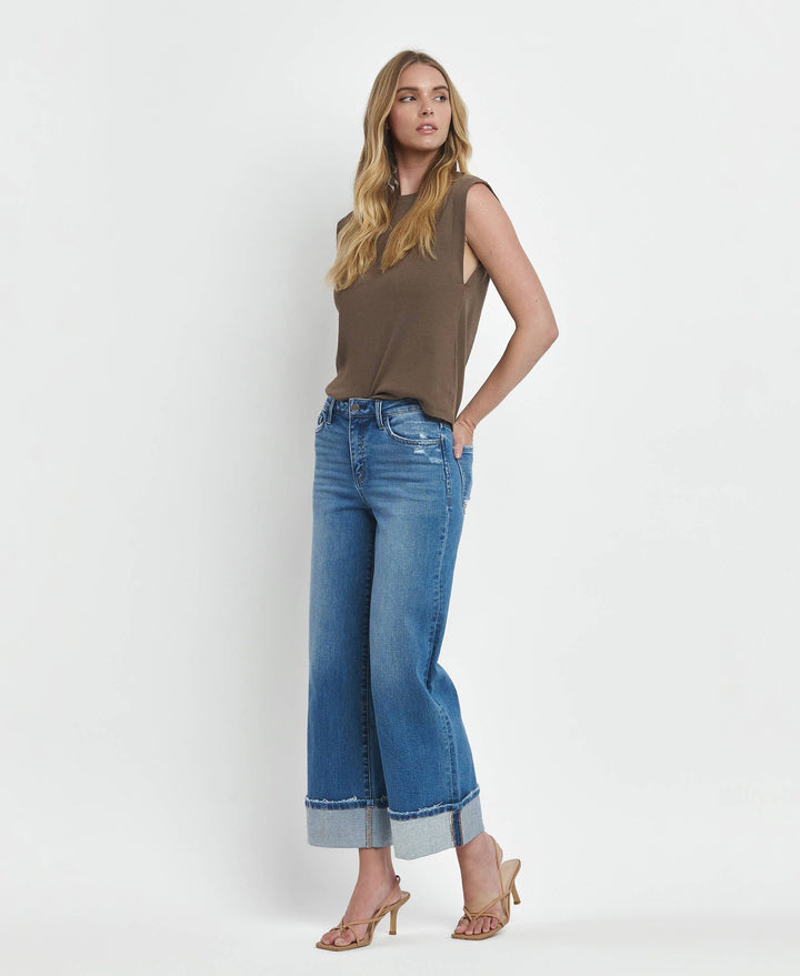 MOORELAND HR CUFFED WIDE LEG