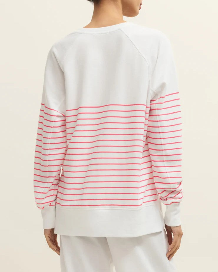 Weekender Stripe V Neck