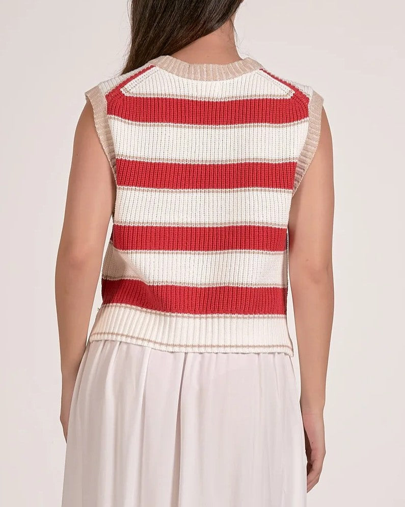 Sunset Stripe Sweater Vest