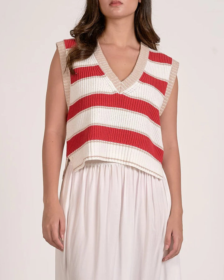 Sunset Stripe Sweater Vest
