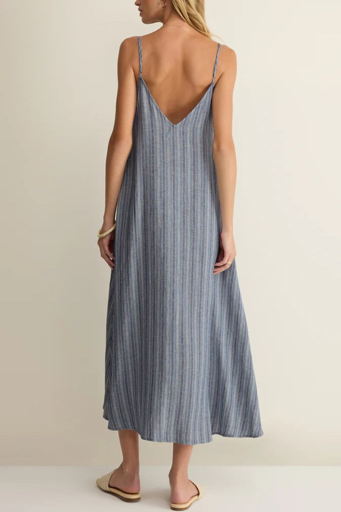 Sandcomber Striped Midi Dress