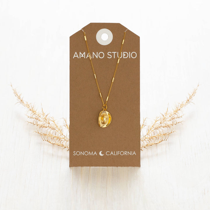 Cowboy Hat Charm Necklace