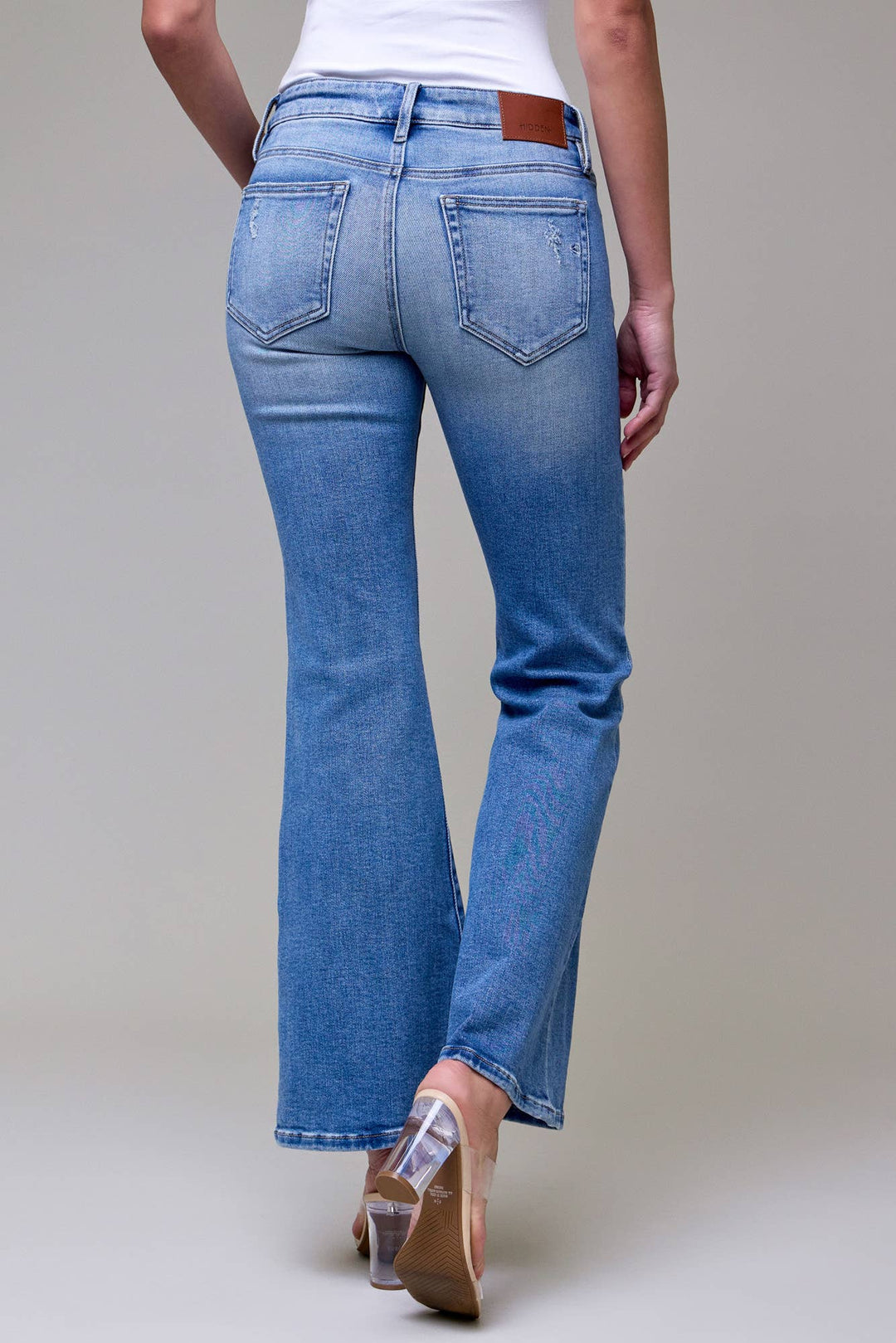 Medium Wash Clean Stretch Mid Rise Bootcut