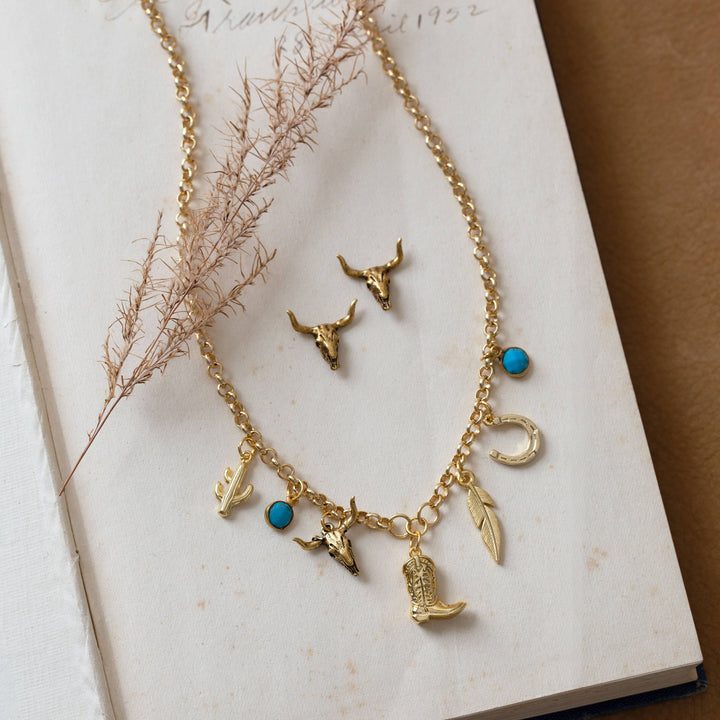 Cowboy Boot Charm Necklace