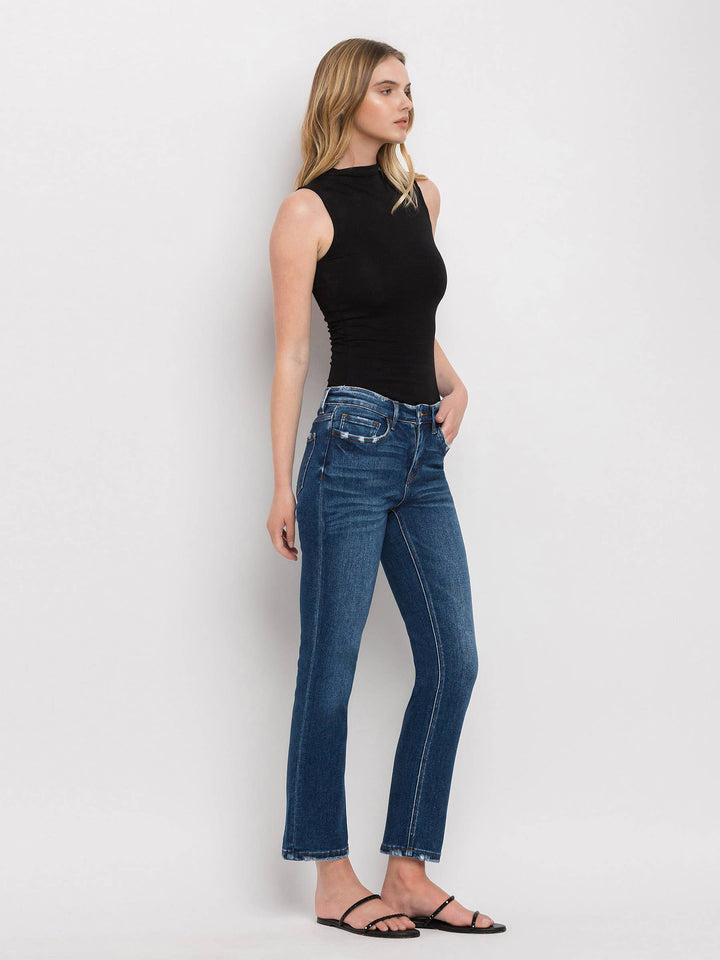 PLAINS ANKLE SLIM STRAIGHT JEANS