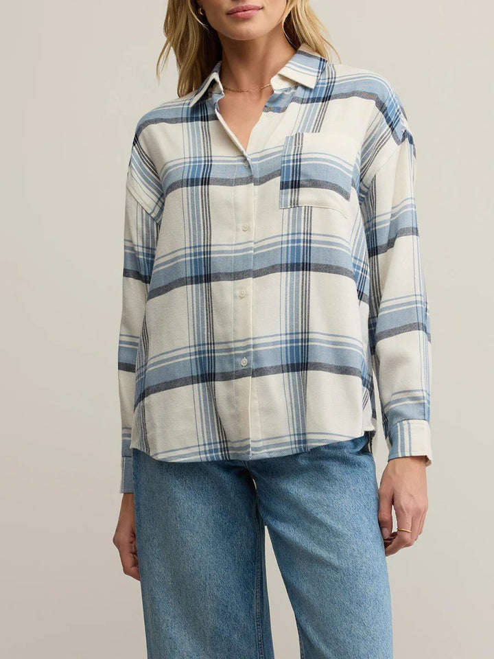 River Plaid Button Up