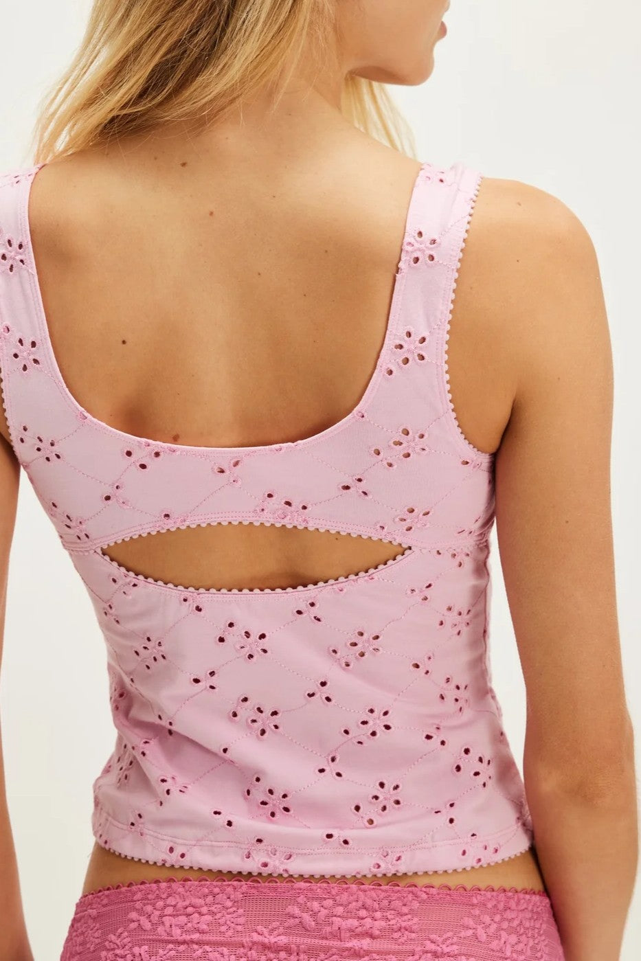 Full Bloom Eyelet Cami