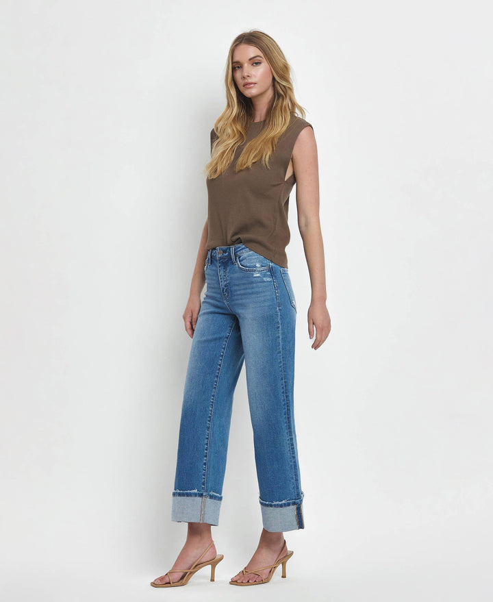 MOORELAND HR CUFFED WIDE LEG