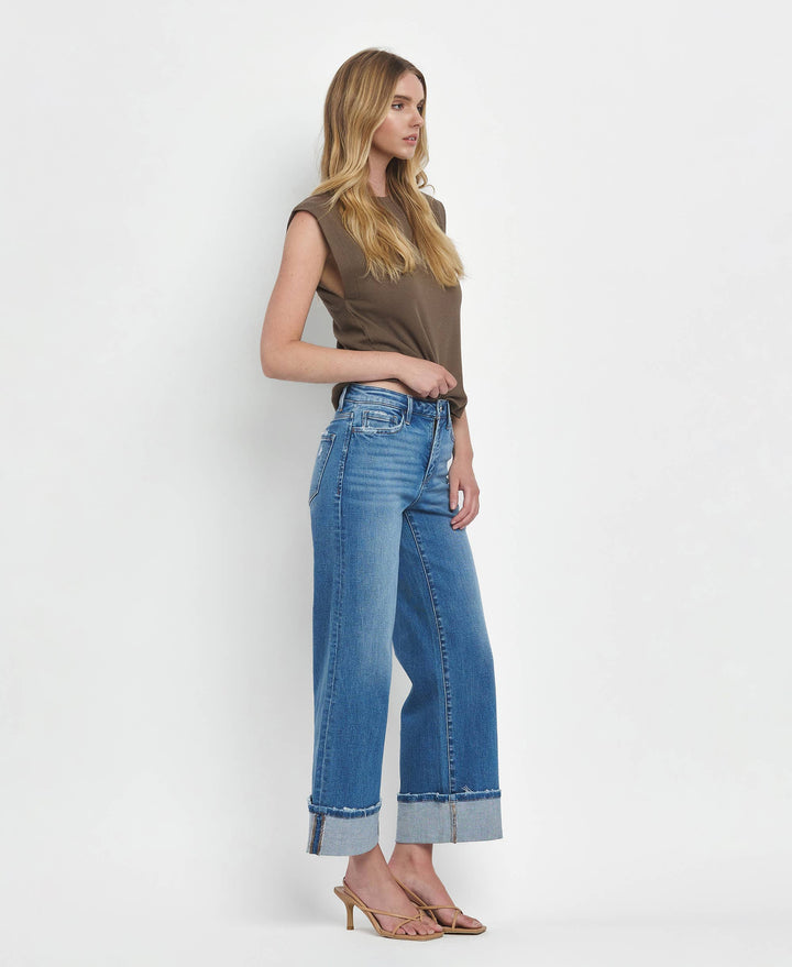 MOORELAND HR CUFFED WIDE LEG