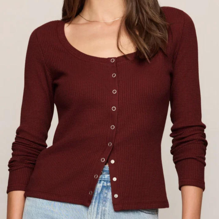 Albany Waffle Button Up