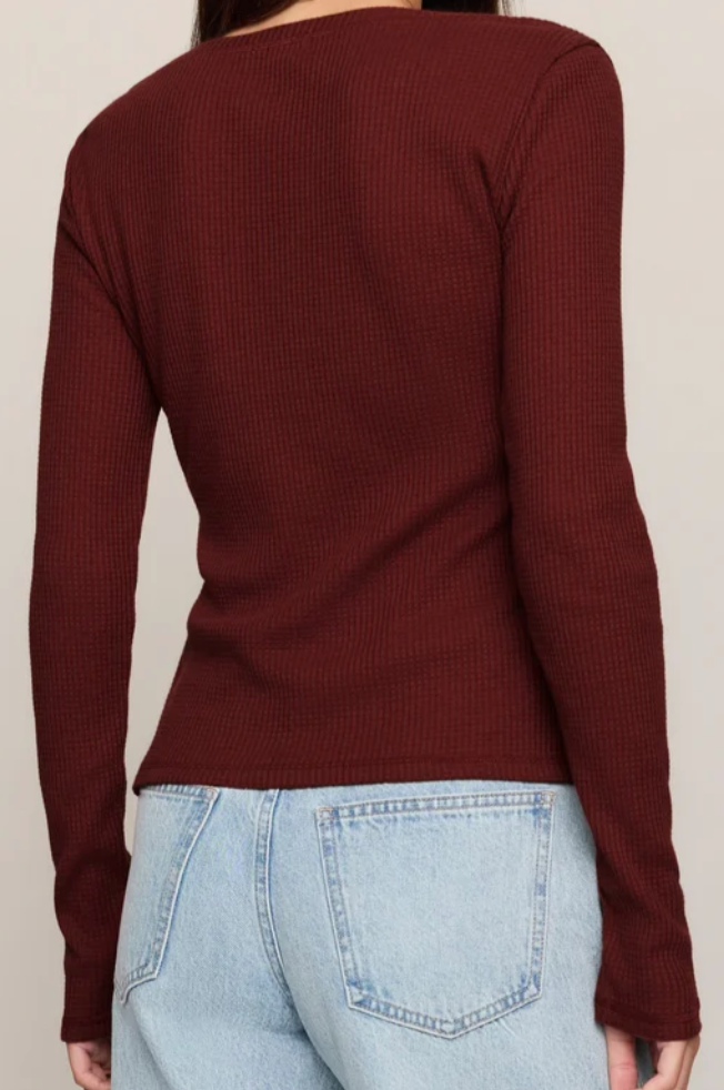 Albany Waffle Button Up