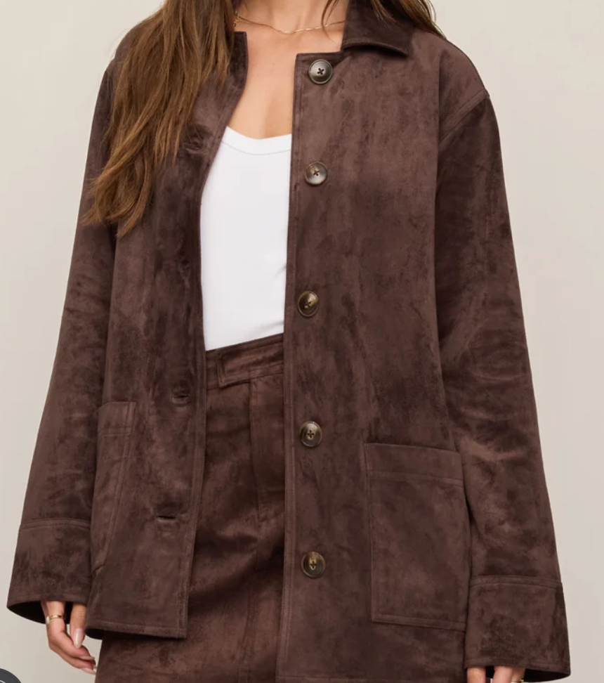Decker Suede Chore Coat