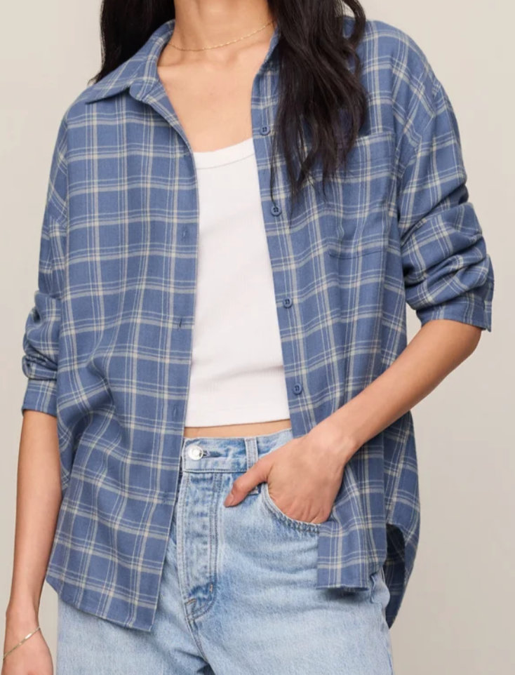 River Plaid Button Up