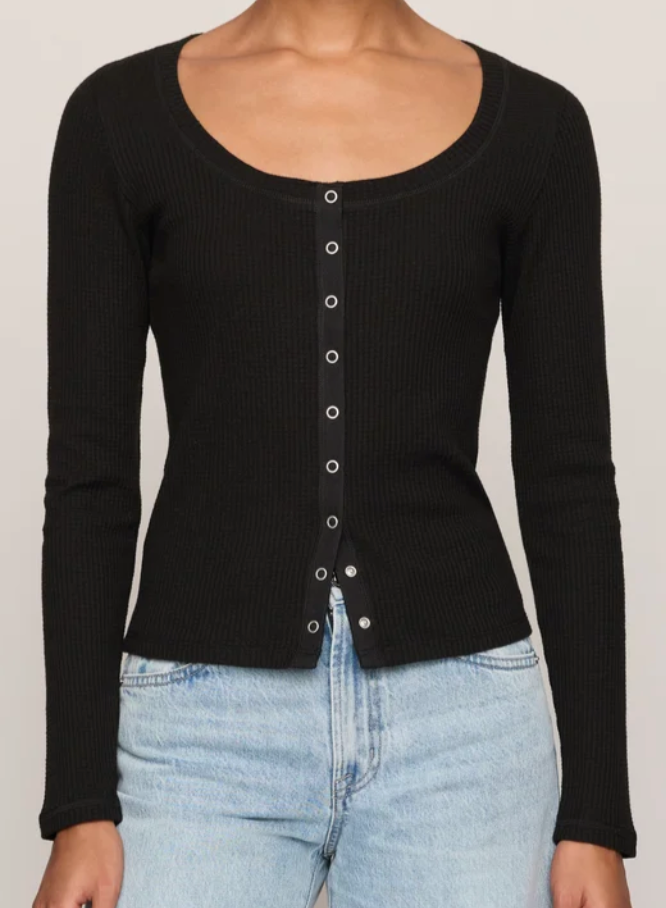 Albany Waffle Button Up