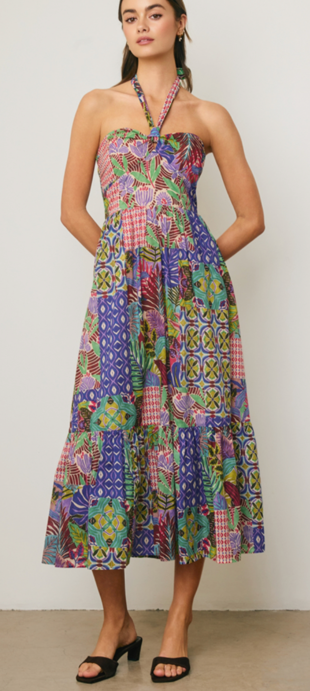 Paisley Patchwork Dress