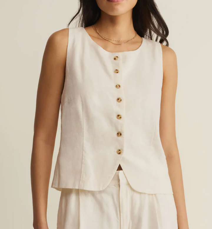 Roman Linen Vest