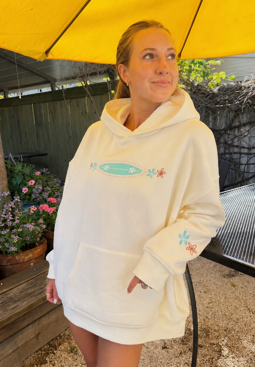 Surfboard Embroidered Hoodie