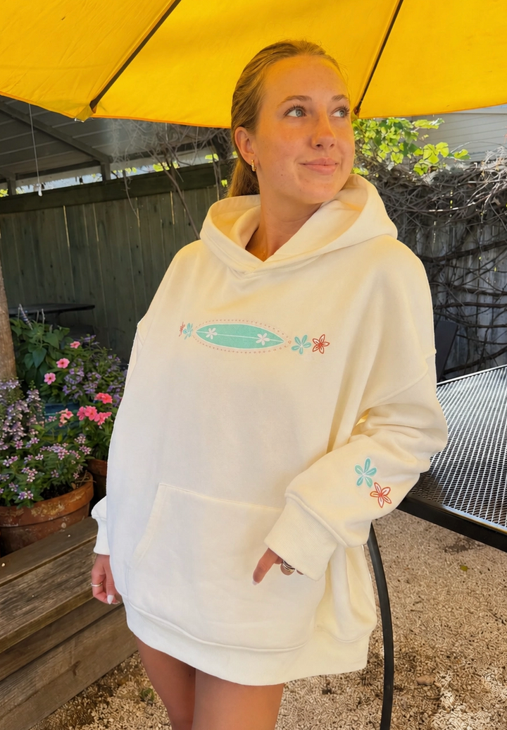 Surfboard Embroidered Hoodie