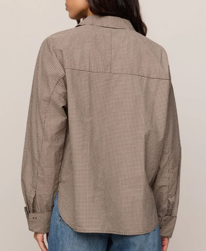 On Duty Gingham Button Up