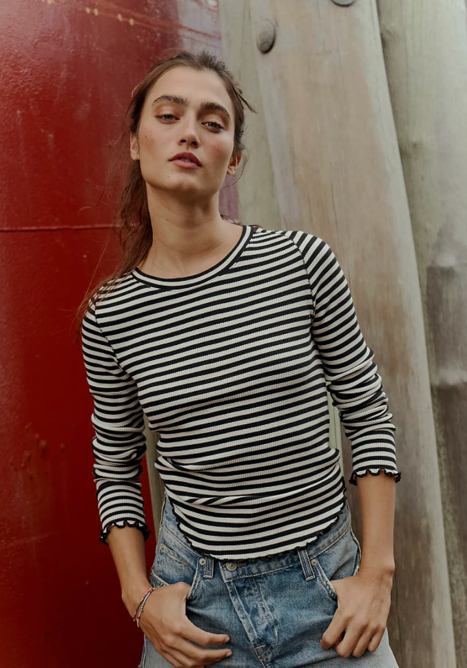 Easy Does It Striped Tee
