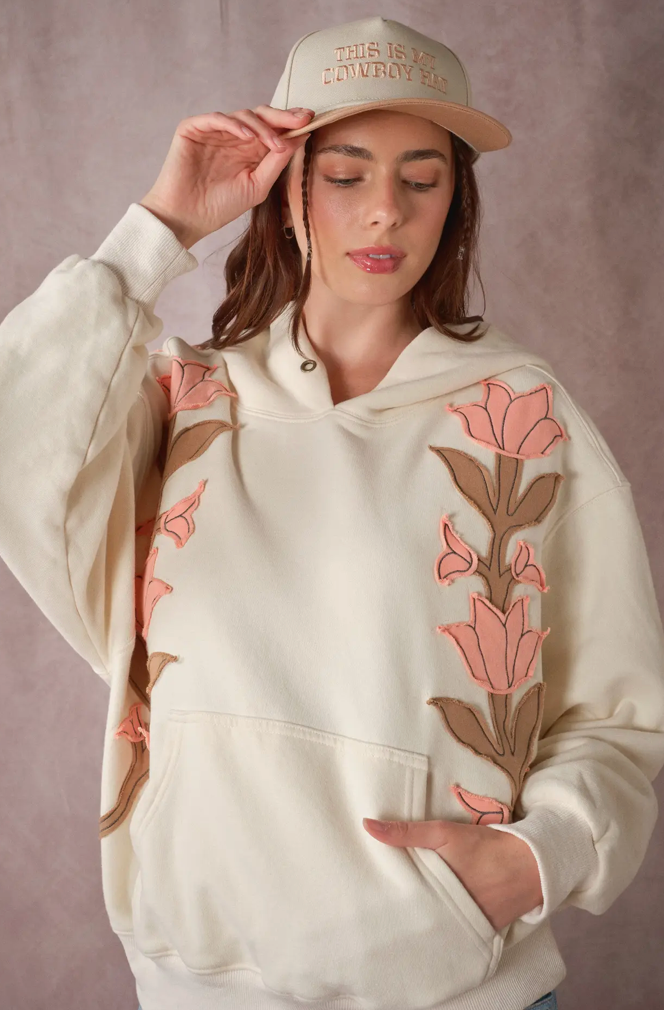 Vintage Flower Patch Hoodie