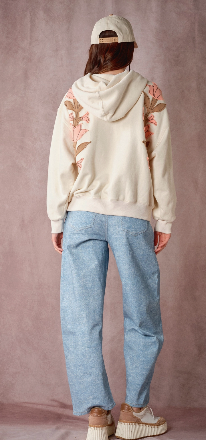 Vintage Flower Patch Hoodie