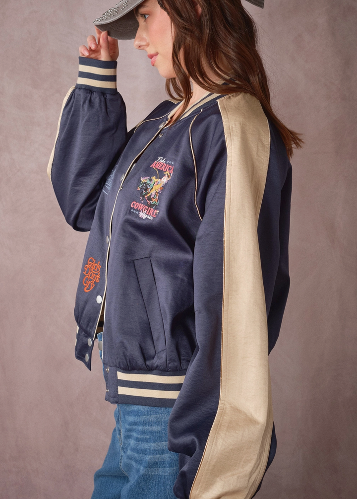 Western Patch Varsity Jacket