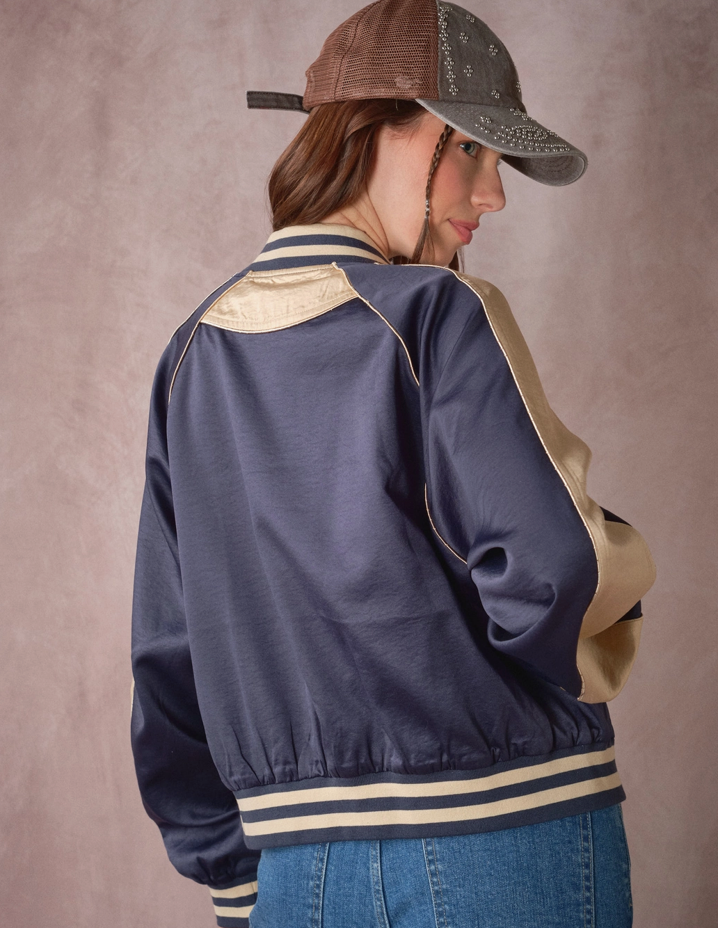 Western Patch Varsity Jacket