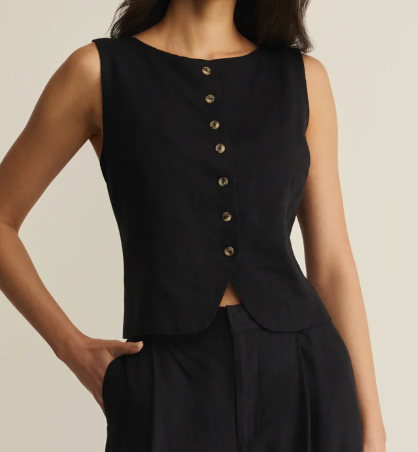 Roman Linen Vest
