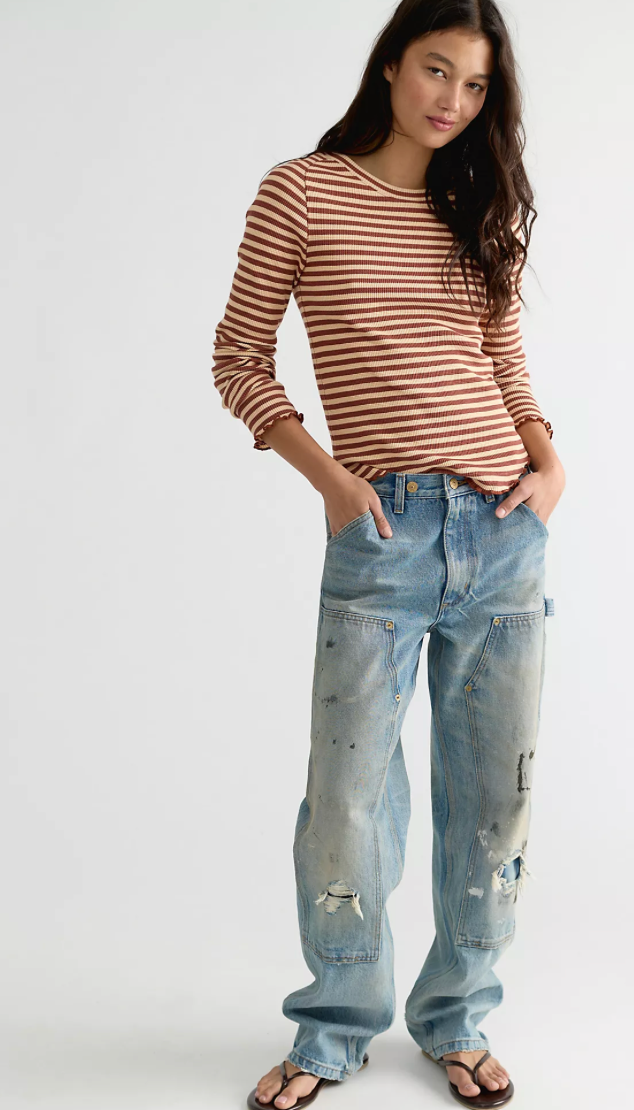 Easy Does It Striped Tee