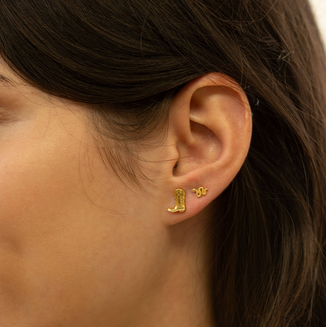 Cowboy Boot Stud Earrings