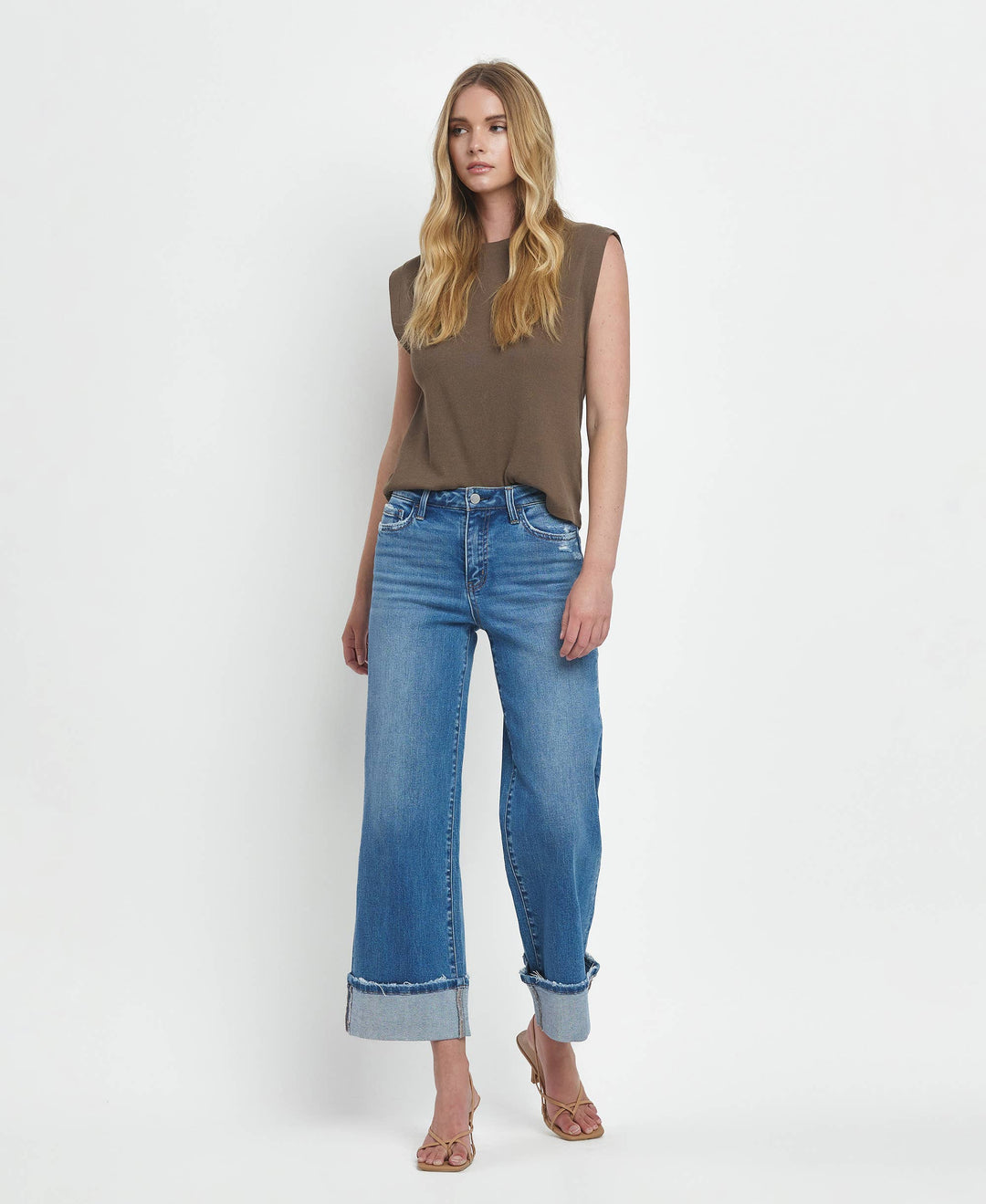 MOORELAND HR CUFFED WIDE LEG