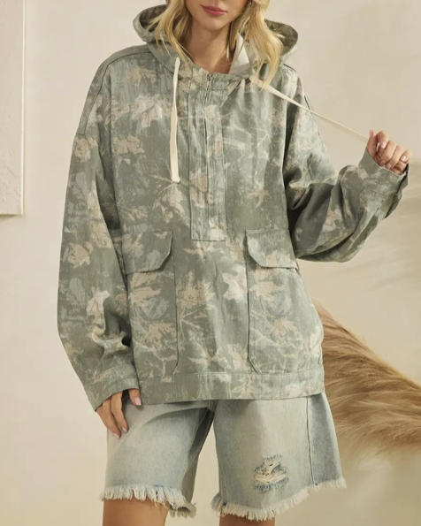 Camo Hooded Jacket