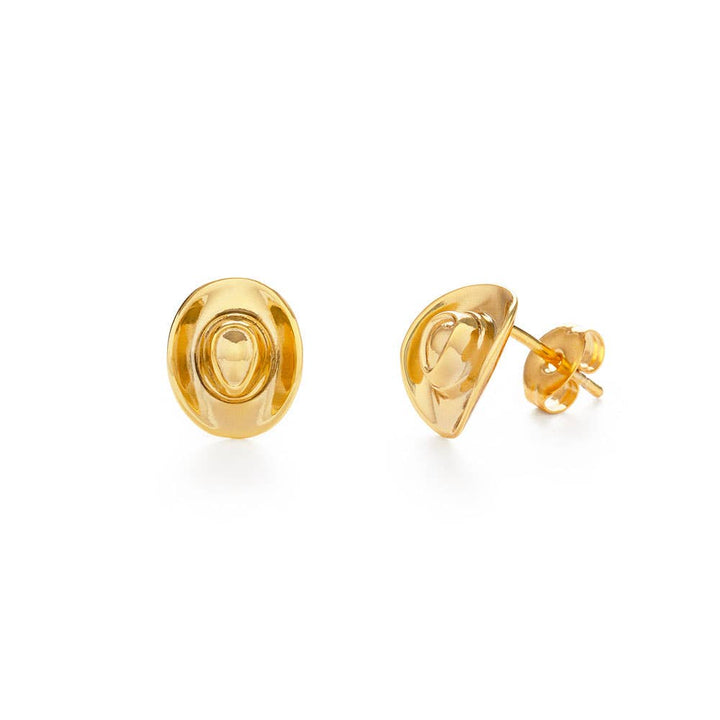 Cowboy Hat Stud Earrings