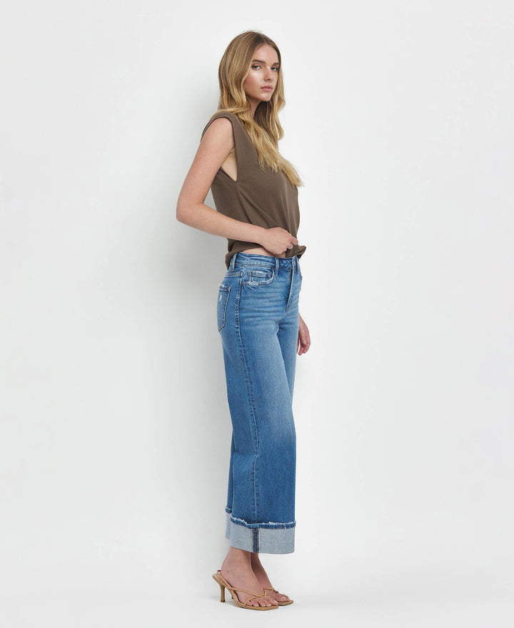 MOORELAND HR CUFFED WIDE LEG