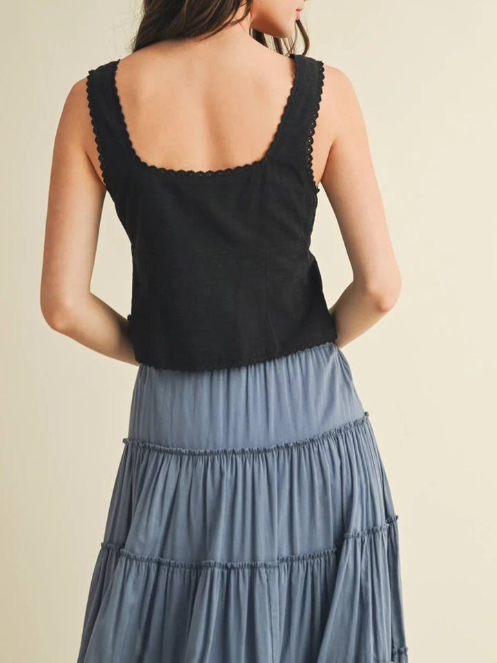 Lariat Tie Top