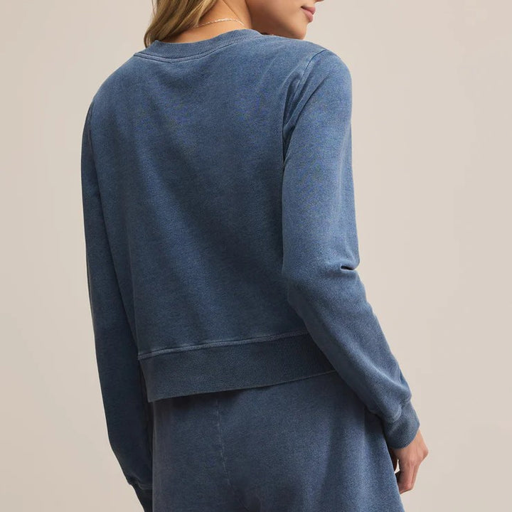 Daily Knit Denim Cardigan